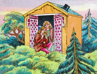 W koronach drzew ok. 1905.