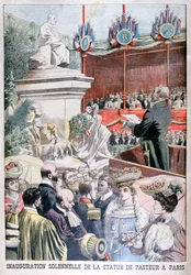 Inauguracja pomnika Louisa Pasteura, Paryż, 1904
