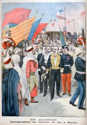 Inauguracja kolei, Saida, Algieria, 1900