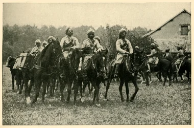 Żołnierze indyjscy na froncie, I wojna światowa, 1914, ok. 1920.