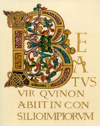 Pierwsza litera B, 980-1000 AD