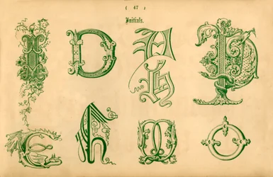 Inicjały, 1862