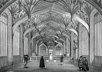 Wnętrze, Uniwersytet Oksfordzki, XVIII w., 1870
