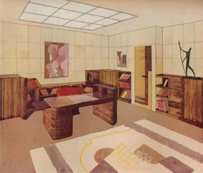 Wnętrze zaprojektowane i wykonane przez DIM Decoration Interieure Moderne, c1930