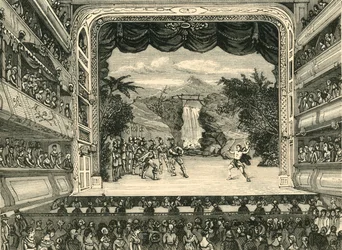 Wnętrze teatru Covent Garden w 1804 r. 1881 r.