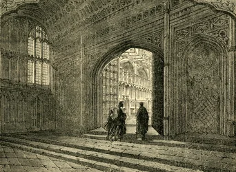 Wnętrze kaplicy Henryka VII, 1881.