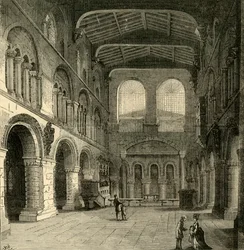 Wnętrze św. Bartłomieja Wielkiego, ok. 1872 r.
