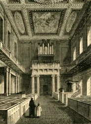 Wnętrze Kaplicy Królewskiej Bankietowej Domu, Whitehall, 1881 r.