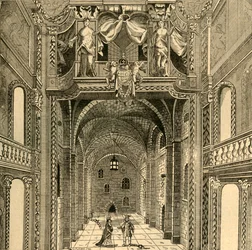Wnętrze Teatru Książęcego, ok. 1673, 1897.