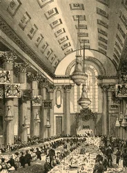Wnętrze Sali Egipskiej, 1897.