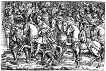 Wywiad między Franciszkiem I i Henrykiem VIII, na Polu Złotego Płótna, 1520, 1870