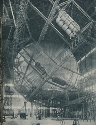 Zawiłości ramy i cylindra: R101 w trakcie tworzenia, c1935
