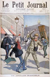 Irascible angielski turysta, Paryż, 1900