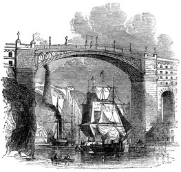 Żelazny most w Sunderland, 1886
