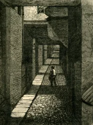 Zaułek bluszczu, 1881.