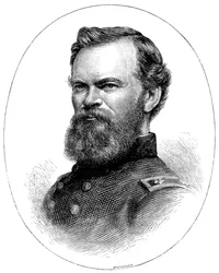 James B McPherson, generał Unii wojny secesyjnej, ok. 1880 r