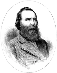 James Longstreet, generał konfederatów wojny secesyjnej, ok. 1880 r