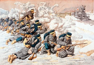 Japoński ostrzał pociągu Rosyjskiego Czerwonego Krzyża, wojna rosyjsko-japońska, 1904