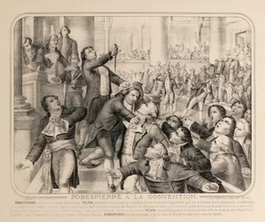 Jean-Lambert Tallien na trybunie Konwentu Narodowego 9 thermidora..., 1794.