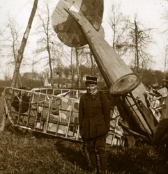 Jean Chaput przed swoim 11. zwycięstwem, c1914-c1918