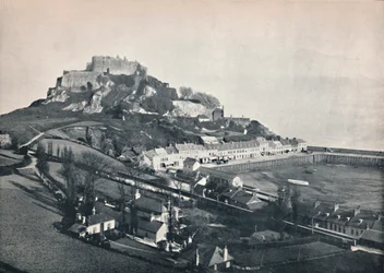 Jersey - Gorey i zamek Mont Orgueil, 1895