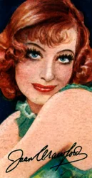 Joan Crawford, 1905-1977, nagrodzona Oscarem amerykańska aktorka, XX wiek