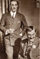 John Barrymore i Lionel Barrymore, amerykańscy aktorzy, 1933