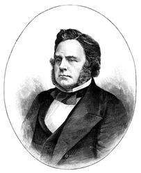 John Bright, brytyjski radykalny i liberalny mąż stanu, 1857, c1888