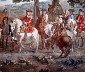 John Churchill, książę Marlborough 1650-1722 żołnierz angielski, w bitwie pod Blenheim, 1704