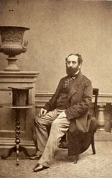 John Elliotson, brytyjski lekarz, ok. 1860 r.