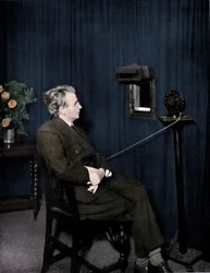 John Logie Baird 1888-1946, szkocki inżynier elektryk i pionier telewizji, lata 20.