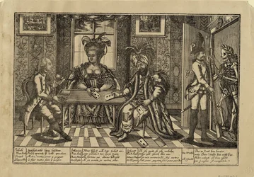 Józef II, Katarzyna Wielka i sułtan Abdul Hamid I do gry w karty, ok. 1930 r. 1780