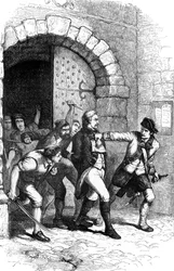 Joshua Huddy wyprowadzony z więzienia do powieszenia, 1782 c1880