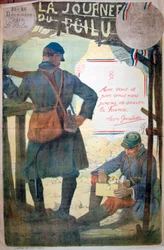 Włochaty dzień 25 i 26 grudnia 1915, francuski plakat z I wojny światowej, 1915