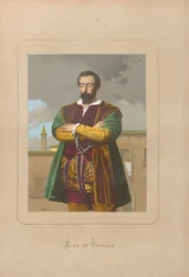 Jana Padilli. Od: Znani mężczyźni i kobiety wszechczasów autorstwa Juana Landy, 1875-1877.