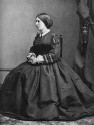 Julia Grant, żona amerykańskiego prezydenta Ulyssesa S Granta, koniec XIX wieku, 1908