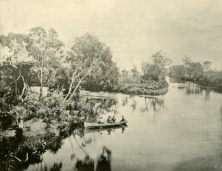 Skrzyżowanie rzek Glengarry i Thompson, Wiktoria, 1901.