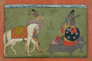 Kalki Awatara, przyszłe wcielenie Wisznu, ok. 1700-1710.