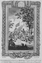Król Alfred Wielki, przebrany za muzyka, oglądając sytuację wroga, ok. 1787 r.