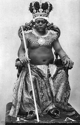 Król Archibong II z Gambii, Afryka, 1922