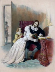 Król Karol I 1600-1649 rozstanie z dziećmi, 1838