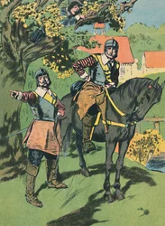 Król Karol w Dębie, ok. 1907 r.