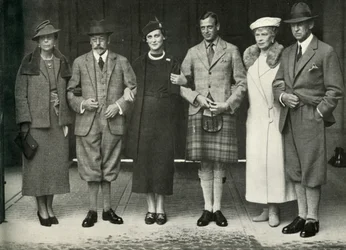 Król Jerzy V, Królowa Mary, Książę Jerzy, Księżniczka Marina...w Balmoral w 1934, 1951.
