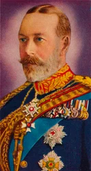 Król Jerzy V w mundurze pułkownika naczelnego Royal Horse Guards Blues, 1935
