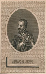 Król Hiszpanii Filip II, mąż królowej Marii I, 1793