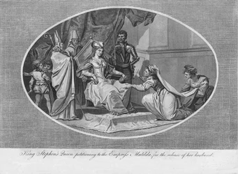 Królowa króla Stefana z prośbą do cesarzowej Matyldy o uwolnienie męża, 1141 1793