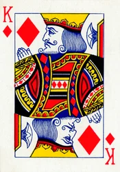 King of Diamonds z talii kart do gry Goodall & Son Ltd., ok. 1940 r.