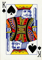 King of Spades z talii kart do gry Goodall & Son Ltd., c1940