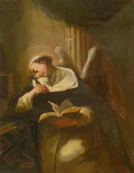Klęcząc, medytując Saint