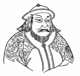 Kubilaj-chan 1215-1294 Imperium Mongolskiego i założyciel dynastii Yuan, 1912